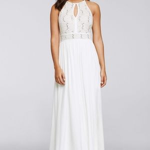 MORGAN AND CO David's Bridal Long Halter Dress